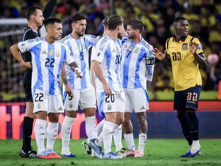 Laga Argentina vs Ekuador. Foto : Ist