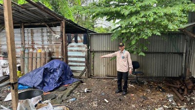 Lokasi penemuan udang beku yang terpapar radioaktif CS-137 di Cikande, Serang,