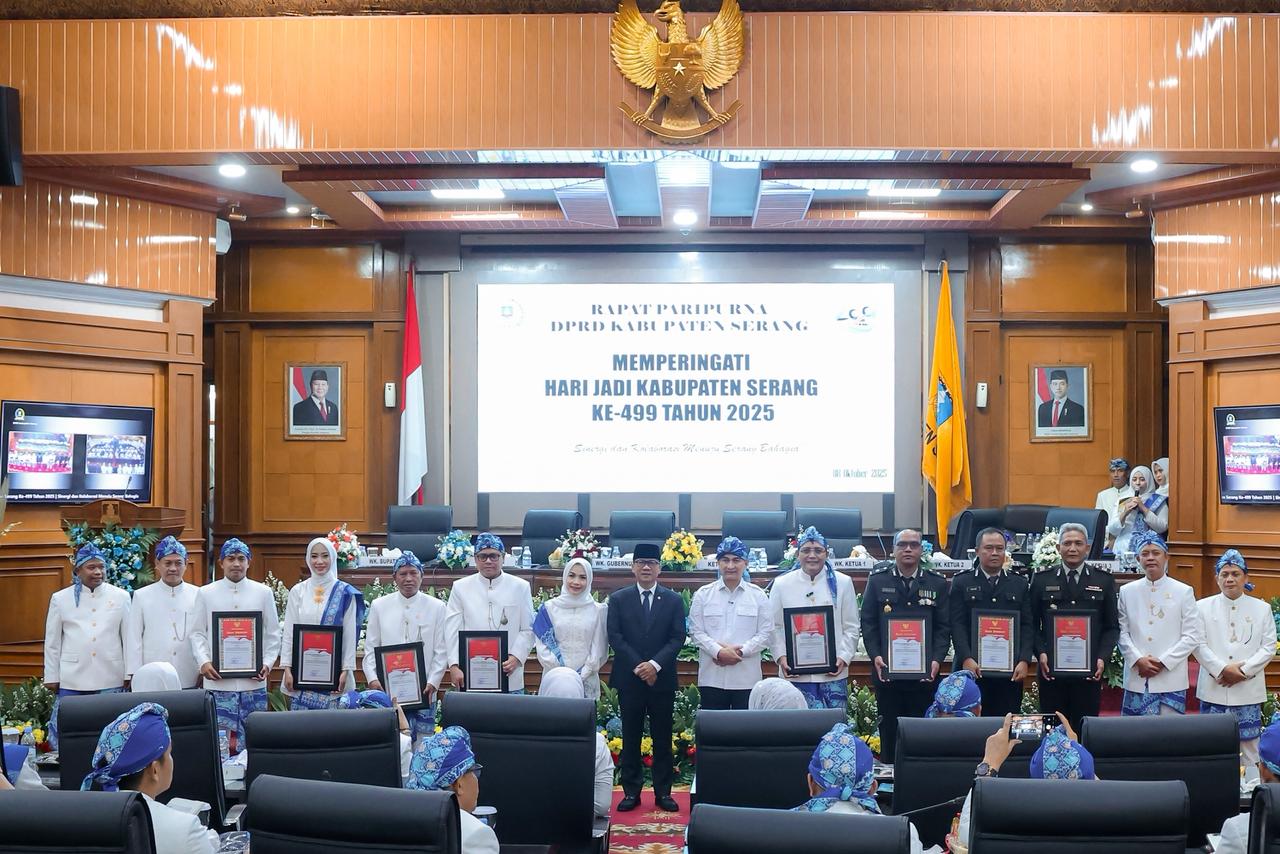 Wagub Banten Achmad Dimyati Natakusumah saat hadir di HUT Kabupaten Serang yang ke 499. Foto : Humas Pemprov