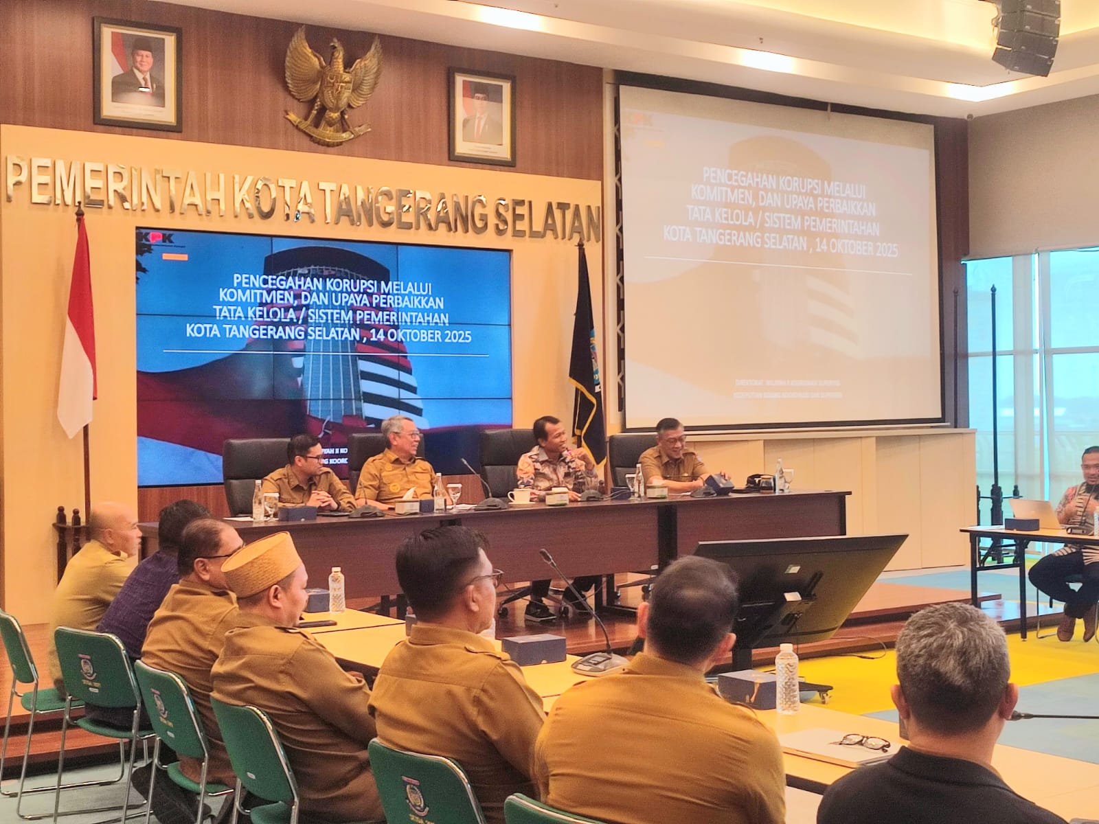 KPK Evaluasi Tatakelola Pemkot Tangsel, Ingatkan Pentingnya Integritas Nyata Foto : Ist