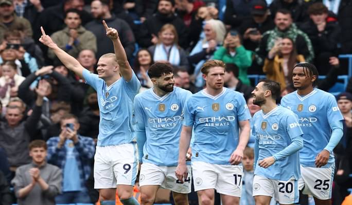 Skuad Man City siap menghadang AS Monaco. Foto : Ist