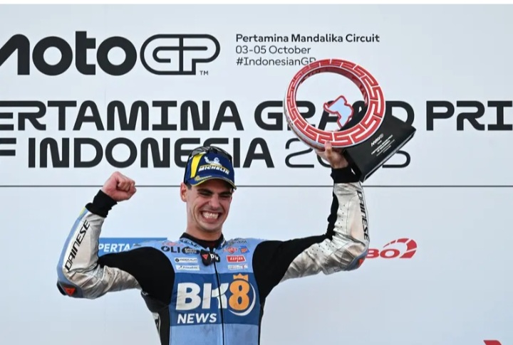 Juara MotoGP Mandalika 2025 Fermin Aldeguer. Foto : Ist