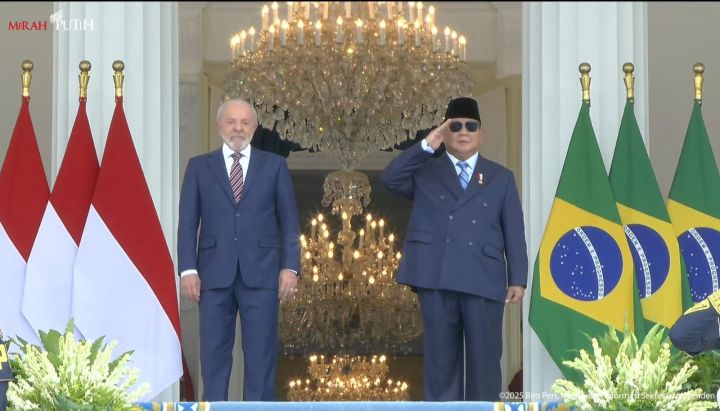 Pemimpin Dunia Silih Berganti Temui Presiden Prabowo Presiden Prabowo dan tamu negara Presiden Brazil Luiz Inacio Lula da Silva. Foto : Ist