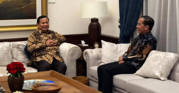Pertemuan Presiden Prabowo dan Jokowi di Kertanegara. Foto : Ist