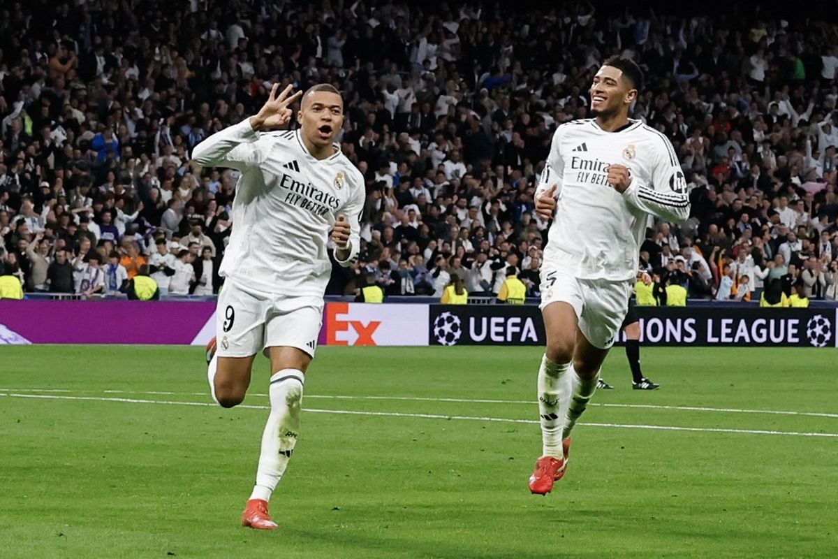 Real Madrid vs Juventus, Si Nyonya Tua Waspadai Ketajaman Mbappe Bomber Real Madrid Mbappe (kiri). Foto : Ist