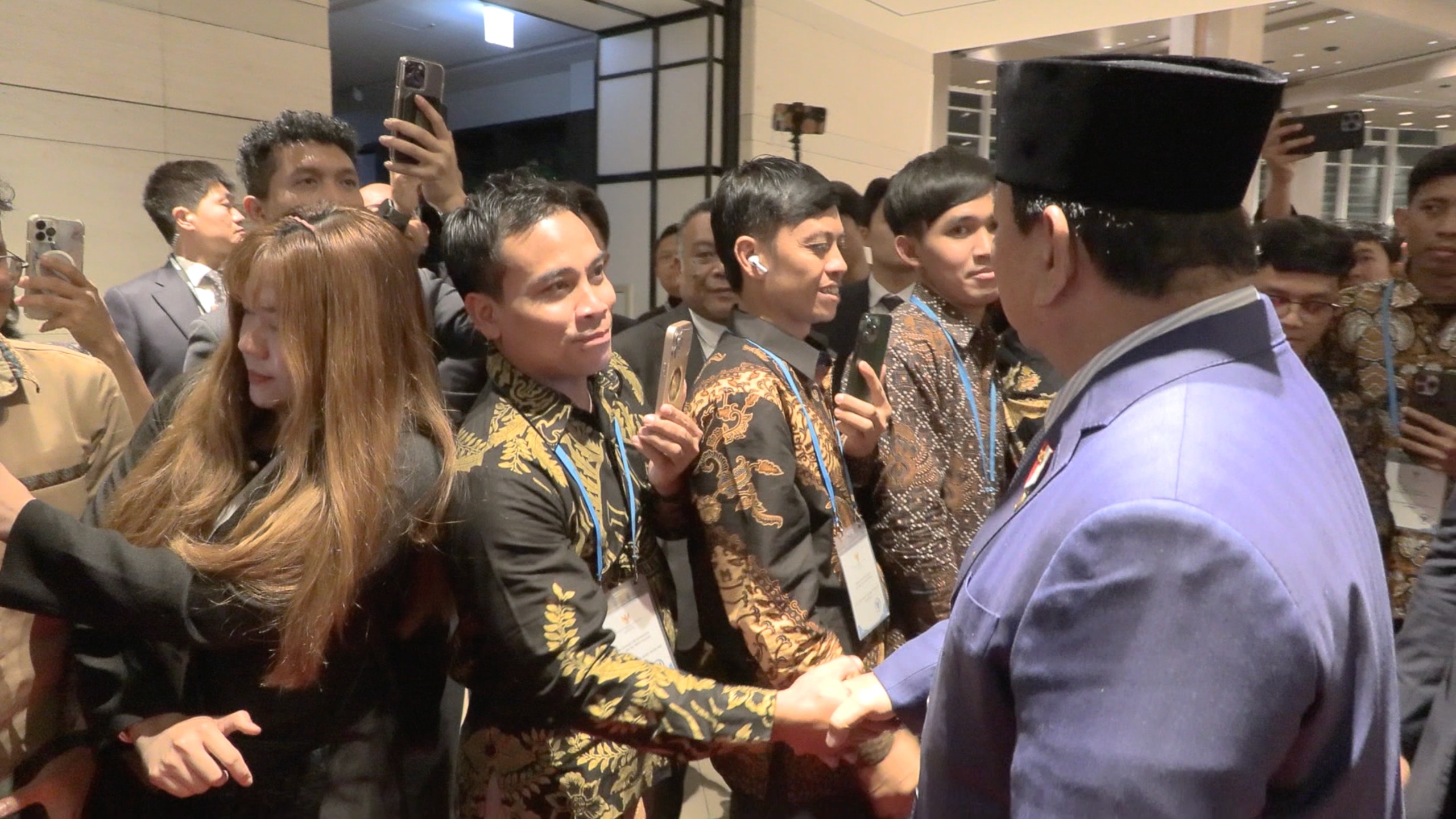 Martinus Andi Irawan bangga bisa bertemu Presiden Prabowo di Korsel. Foto : Tim Media Presiden