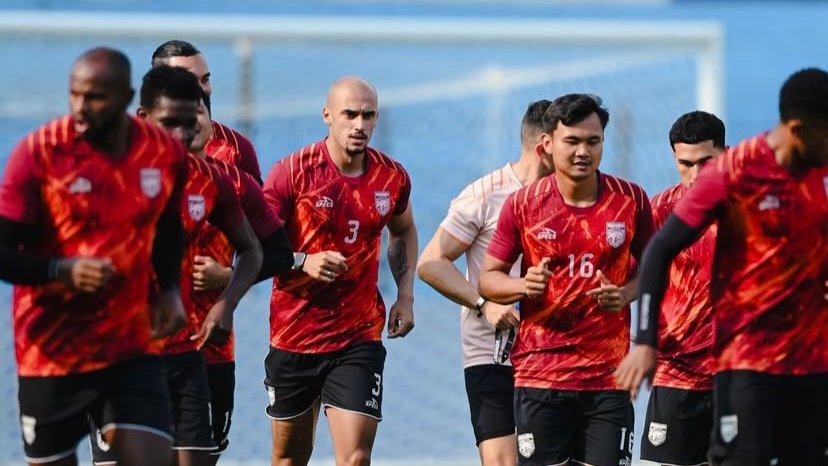 Sesi latihan Borneo FC. Foto : Ist