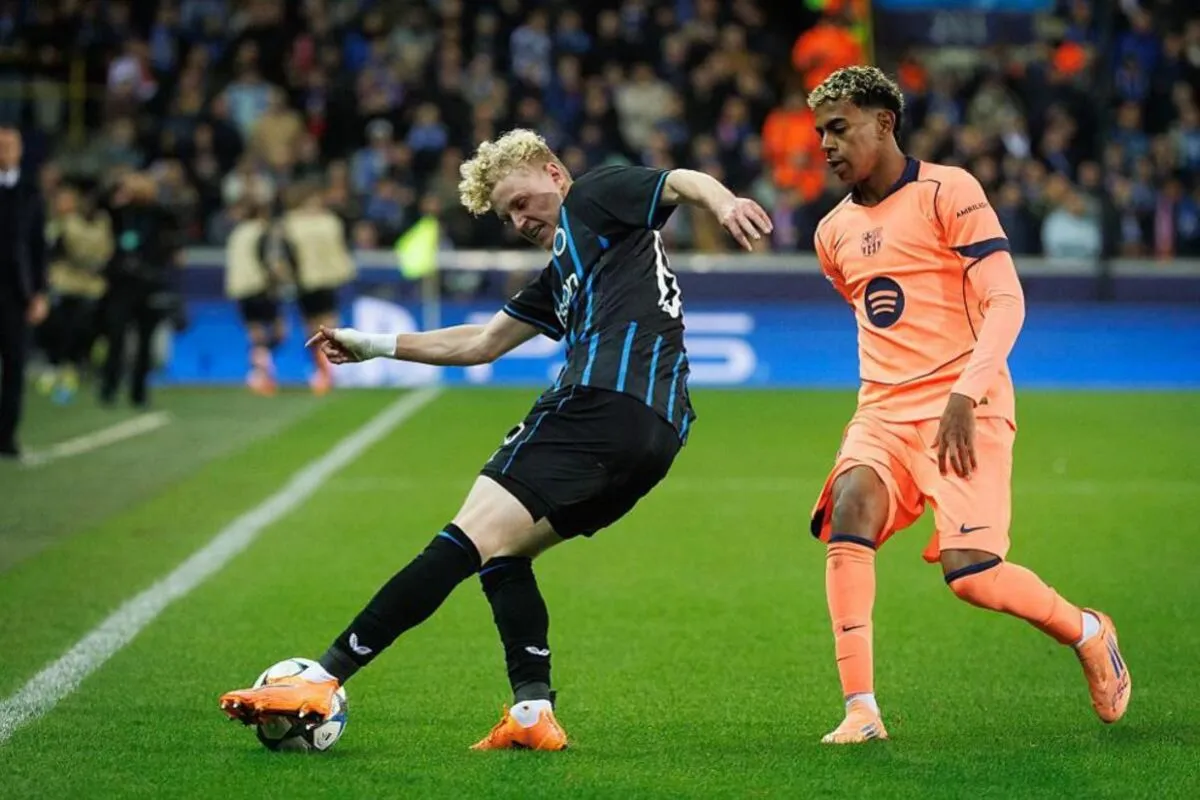 Laga Barcelona vs Club Brugge. Foto : Ist
