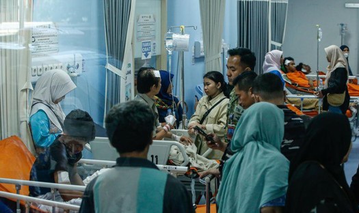 Korban ledakan SMA 72 yang madih dirawat di Rumah Sakit. Foto : Ist