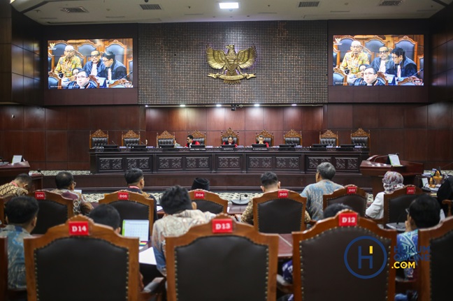 Suasana sidang di MK. Foto : Ist