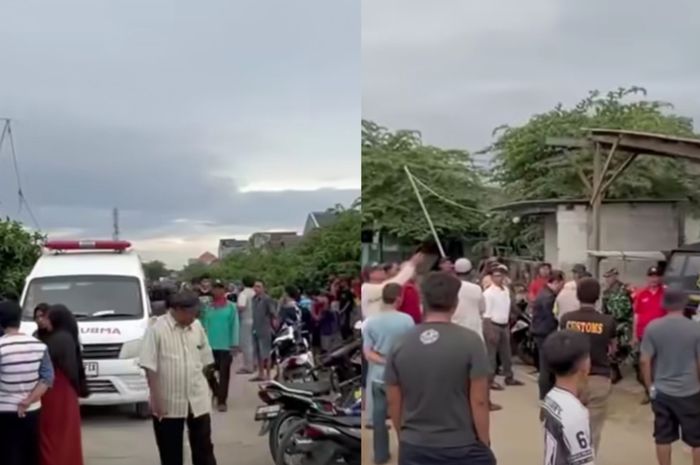 TKP meledaknya Mortir di Babelan, Bekasi. Foto : Ist