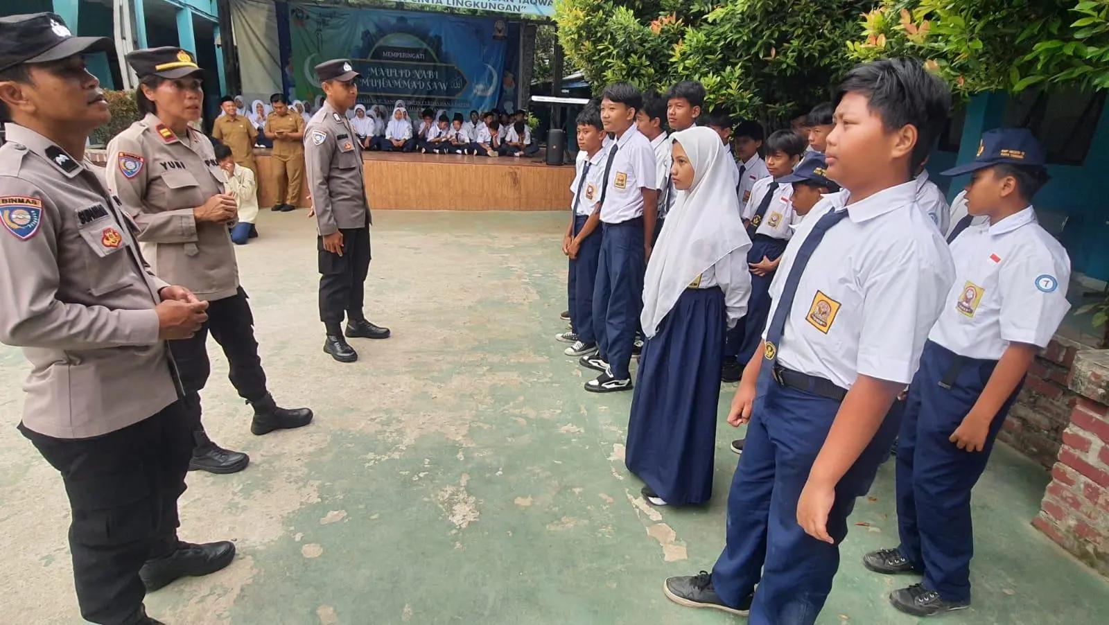 Polres Tangsel kembali gencarkan program Cetar di sekolah-sekolah di Kota Tangsel, termasuk mengingatkan ke pelajar kasus perundungan.