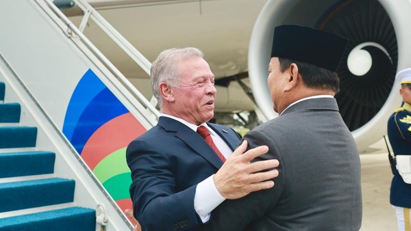 Raja Jordania dan Presiden Prabowo. Foto : Ist