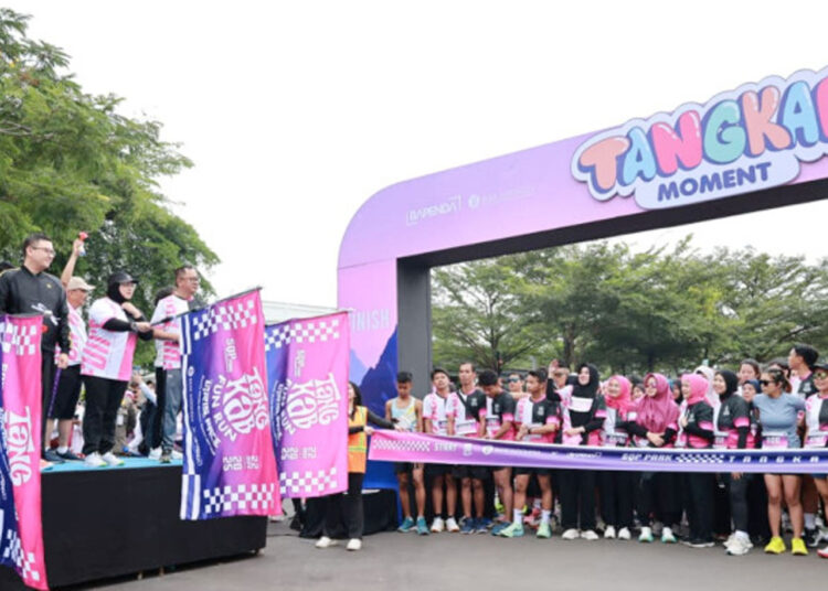 Wakil Bupati Tangerang saat membuka acara Tangkab Fun Run 2025. Foto : Ist