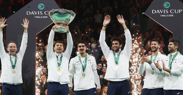 Tim Putra Italia berhasil merebut Piala Davis 2025. Foto : Ist