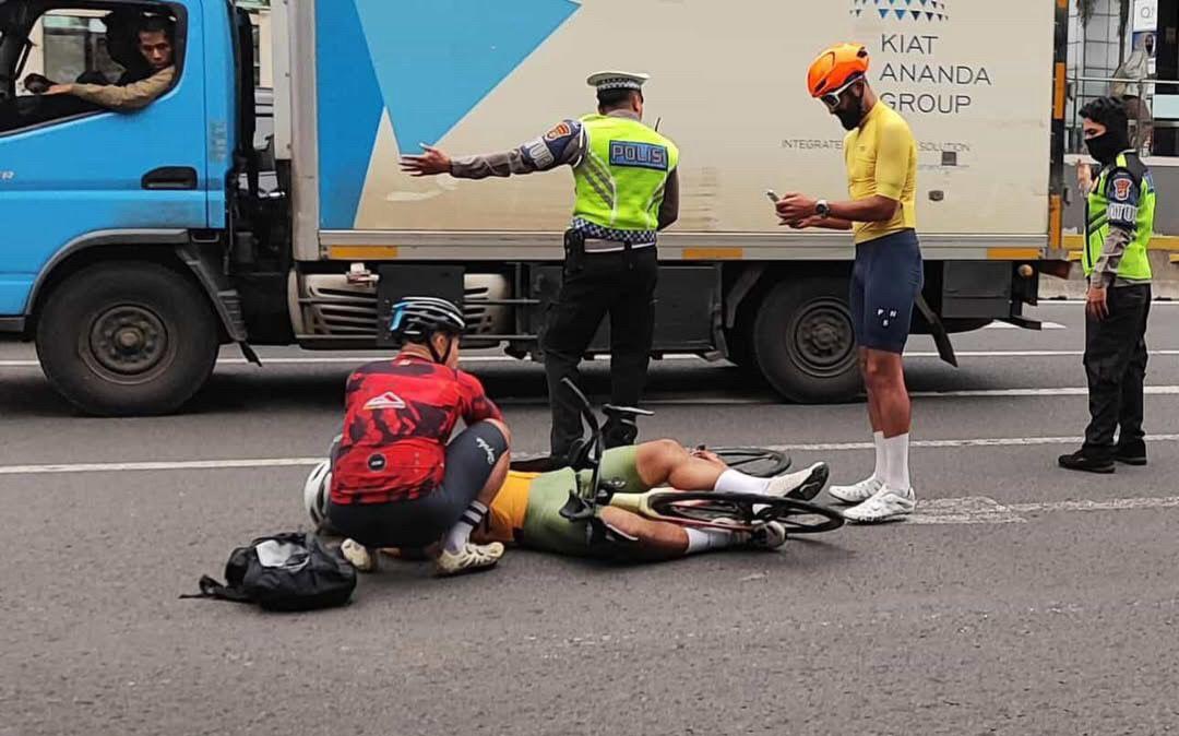 Pegawai SKK Migas yang meninggal diduga menabrak TransJakarta di Jln Jend Sudirman. Foto : Ist