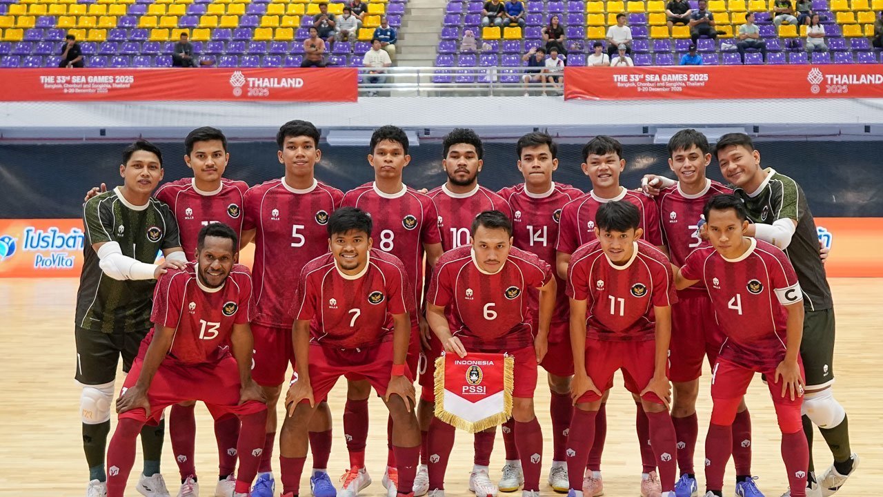 Timnas Futsal Indonesia gondol medali emas usai cukur Thailand 6-1. Foto : Ist