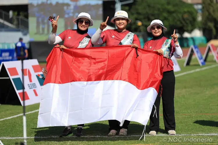 Skuad Putri Cabor Panahan Indonesia. Foto : Ist