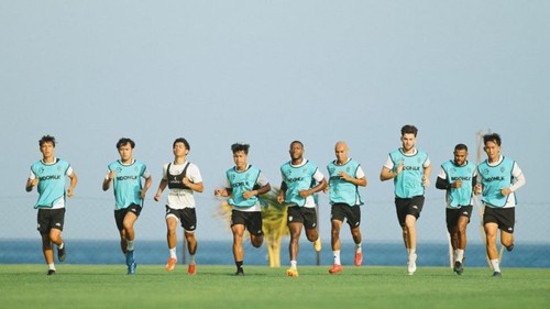 Latihan fisik skuad Bali United. Foto : Ist