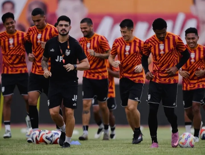 Skuad Borneo FC siap mencuri poin penuh di kandang Persib Bandung. Foto : Ist