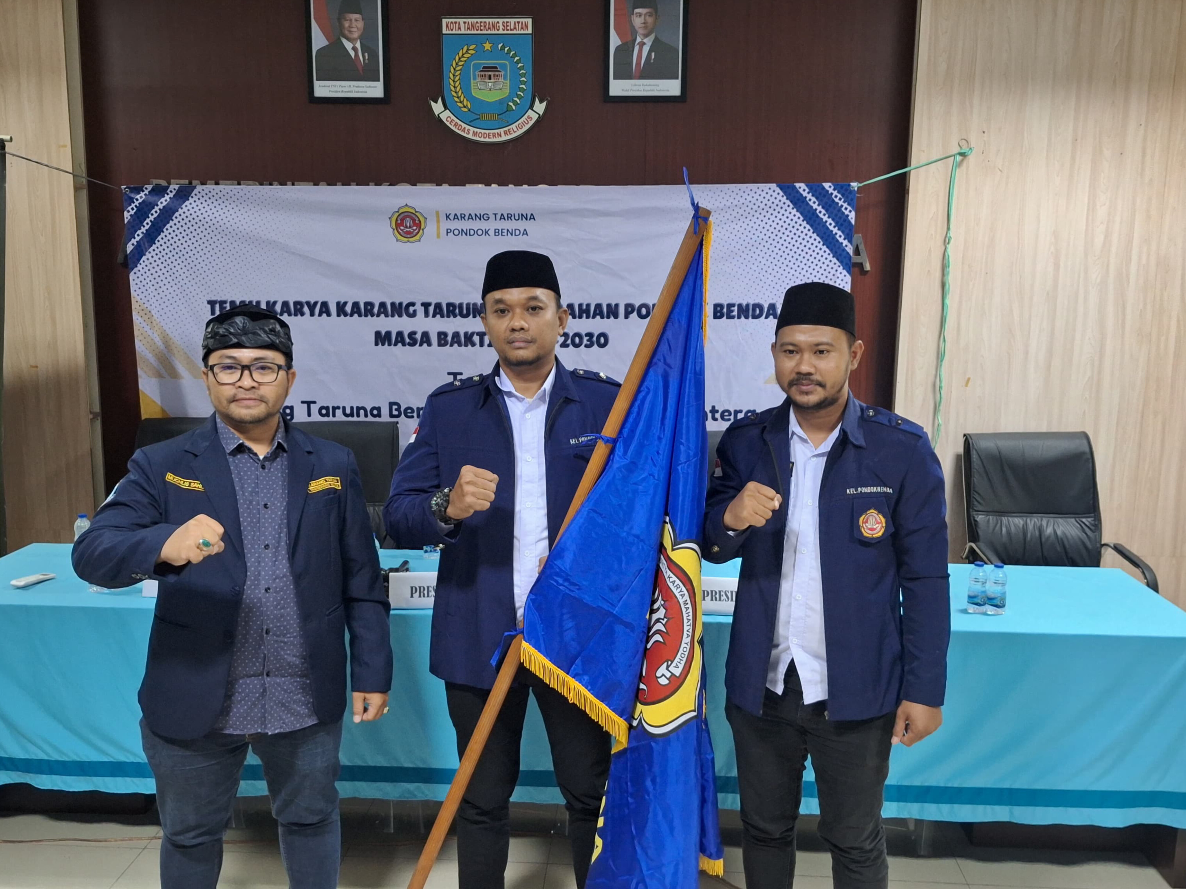 Nahandi resmi terpilih menahkodai Karang Taruna Kelurahan Pondok Benda periode 2025–2030. (tangselpos.id/rmn)