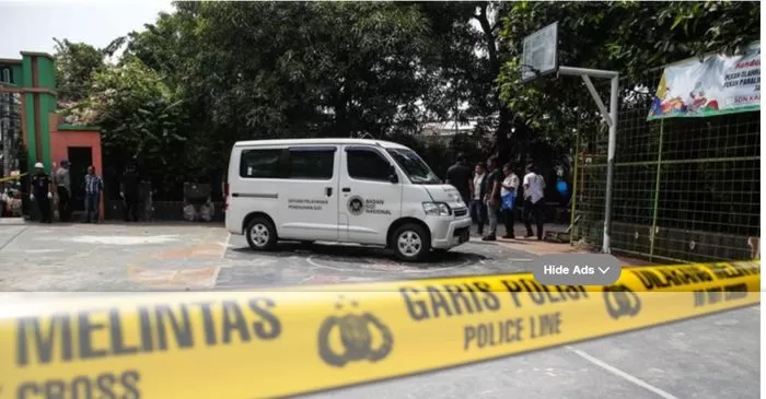 Mobil pengantar MBG yang terlibat insiden di SDN 1 Cilincing. Foto : Ist