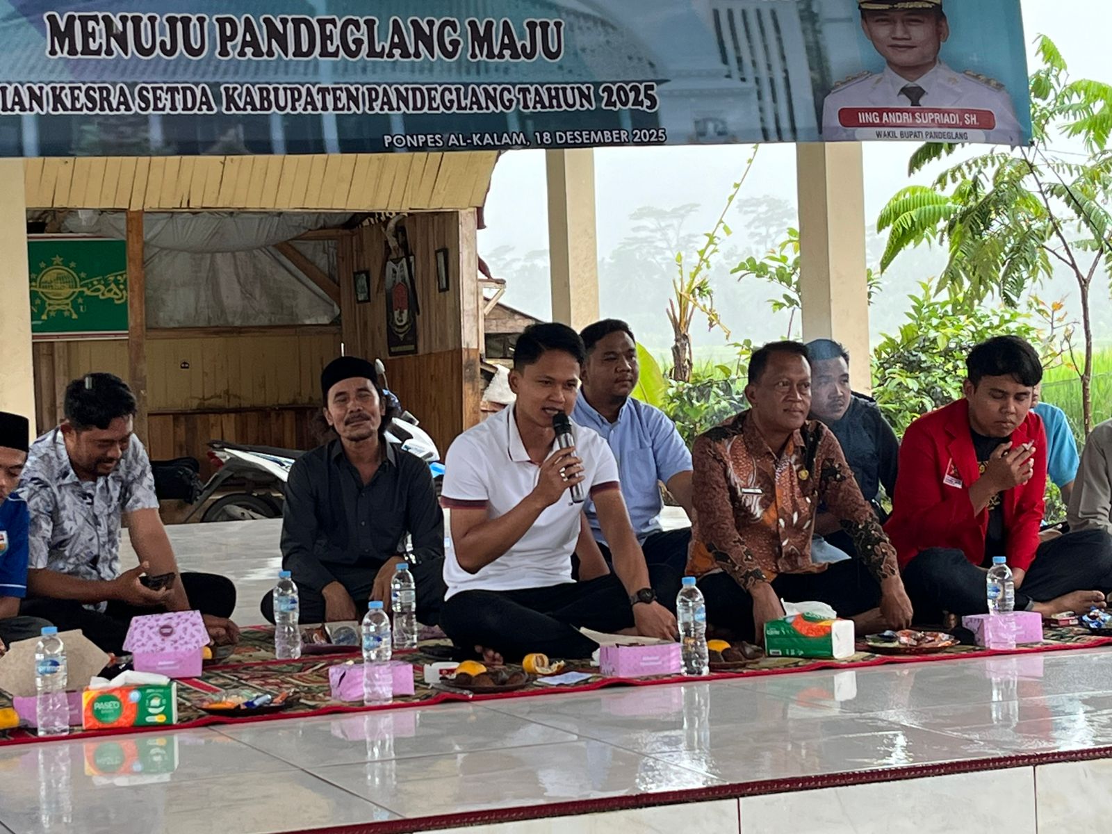 Sosialisasi Sinergitas Pemuda dan Pemerintah Daerah Menuju Pandeglang Maju yang digelar di Pondok Pesantren Al-Kalam, Kecamatan Jiput, Kamis (18/12/2025).(Istimewa)