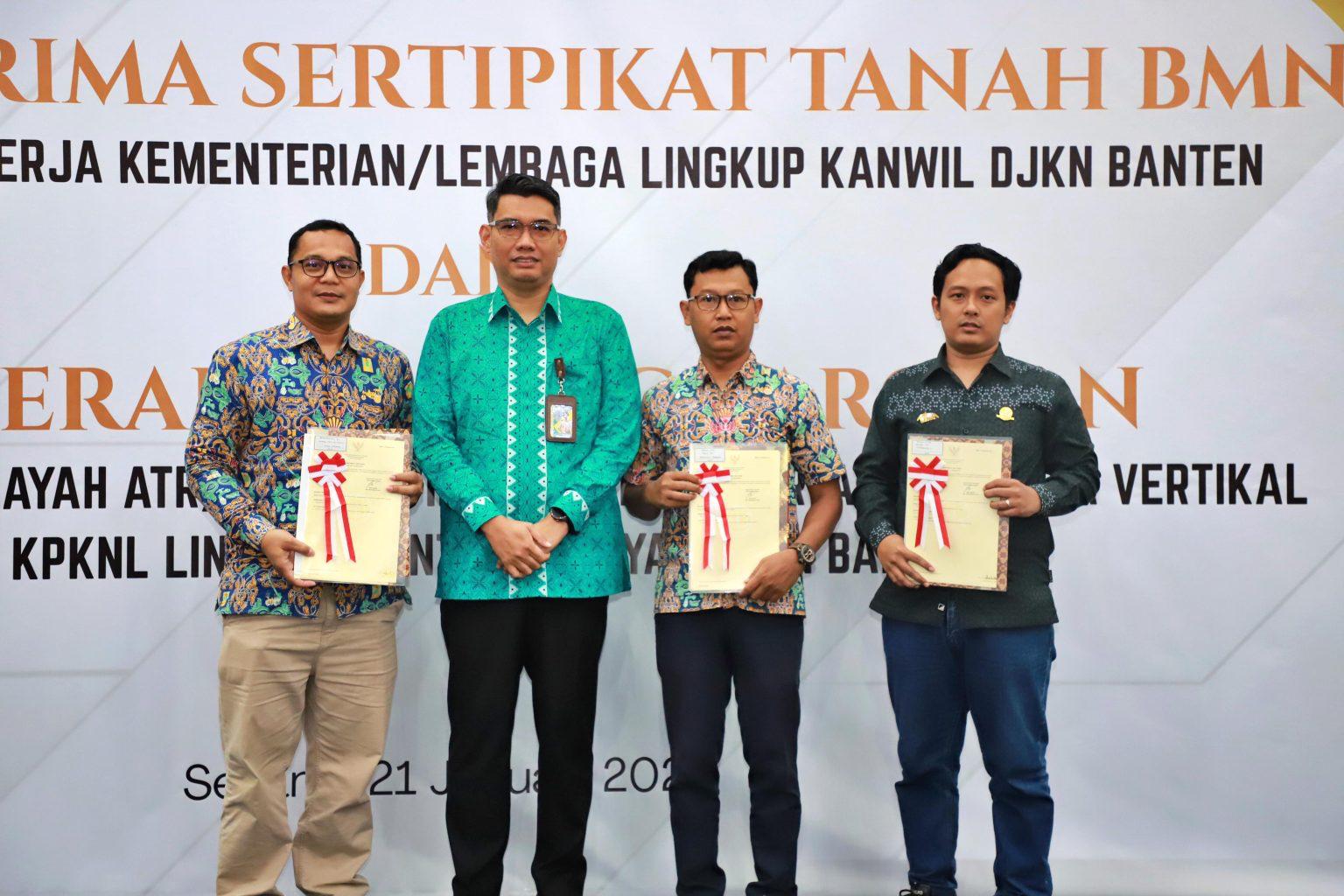 Kantor Pertanahan (Kantah) Kota Tangerang Selatan kembali lakukan program pensertipikatan tanah Barang Milik Negara (BMN).