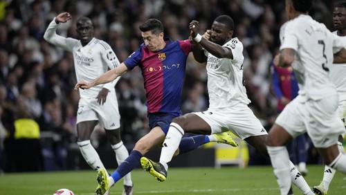 Laga Madrid vs Barca. Foto : Ist
