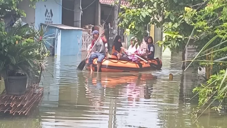 Komplek Villa Tomang yang terdampak banjir. Foto : Dok.BPBD Kab. Tangerang