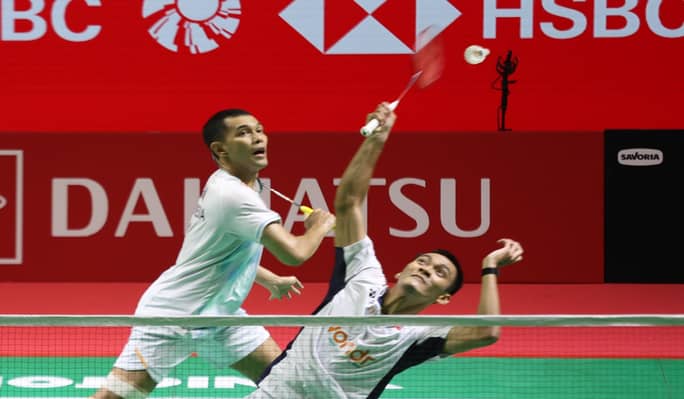Ganda putra andalan Indonesia Fajar/Rian. Foto : Ist