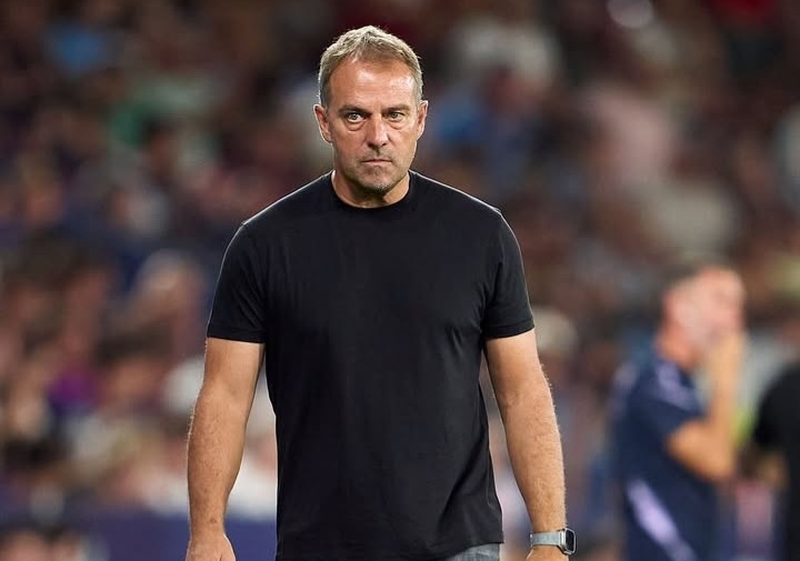 Pelatih Barca Hansi Flick. Foto : Ist