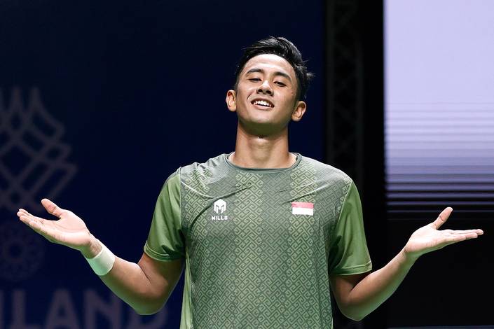 Tunggal putra andalan Indonesia Alwi Farhan. Foto : Ist