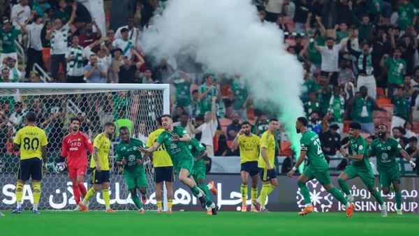 Laga Al Nassr vs Al Ahli dimenangkan oleh Al Ahli. Foto : Ist