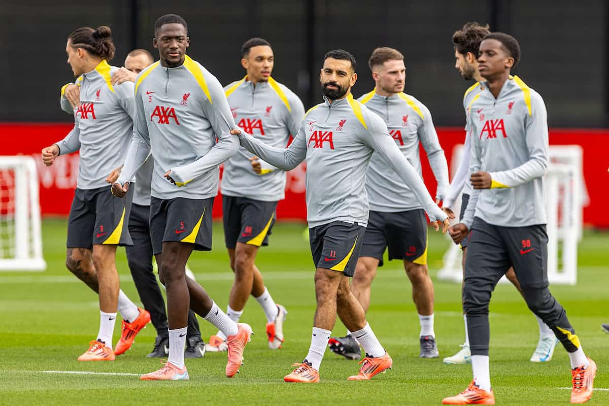 Sesi latihan skuad Liverpool. Foto : Ist