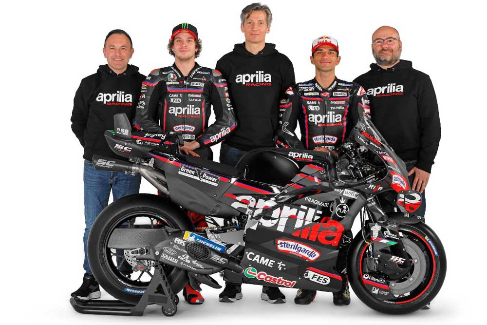 Tim Aprilia MotoGP. Foto : Ist