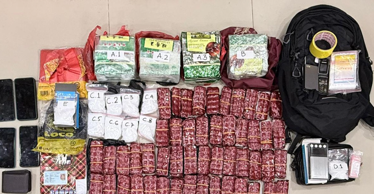 Barang bukti senilai 41,7M yang berhasil disita. Foto : Ist