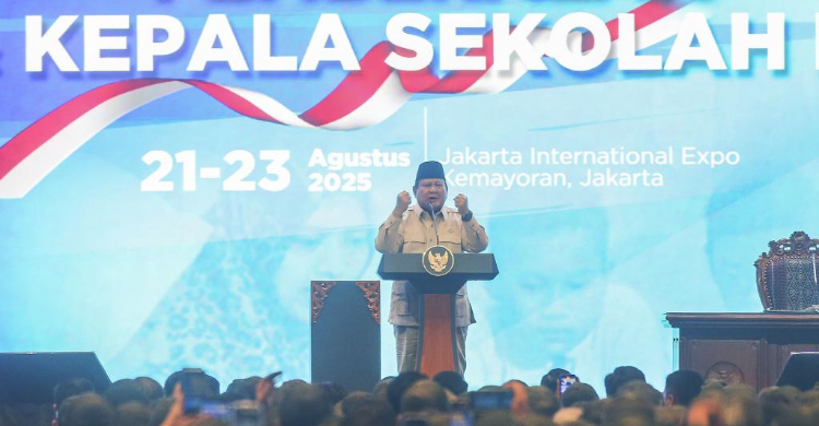 Presiden Prabowo pada bulan Agustus 2025. Foto : Ist