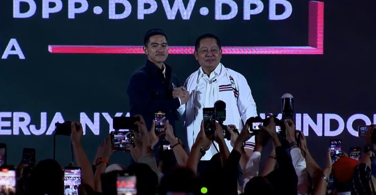 Ketum PSI Kaesang dan Rusdi Rusdi Masse Mappasessu. Foto : Ist