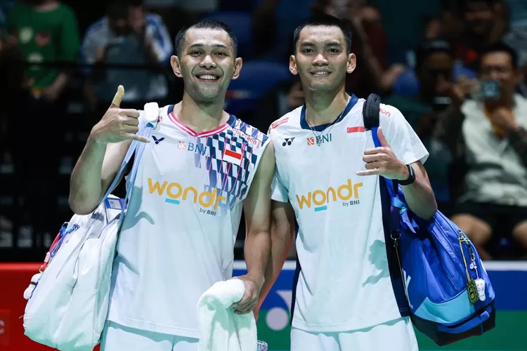 Pasangan ganda putra Fajar/Rian. Foto : Ist