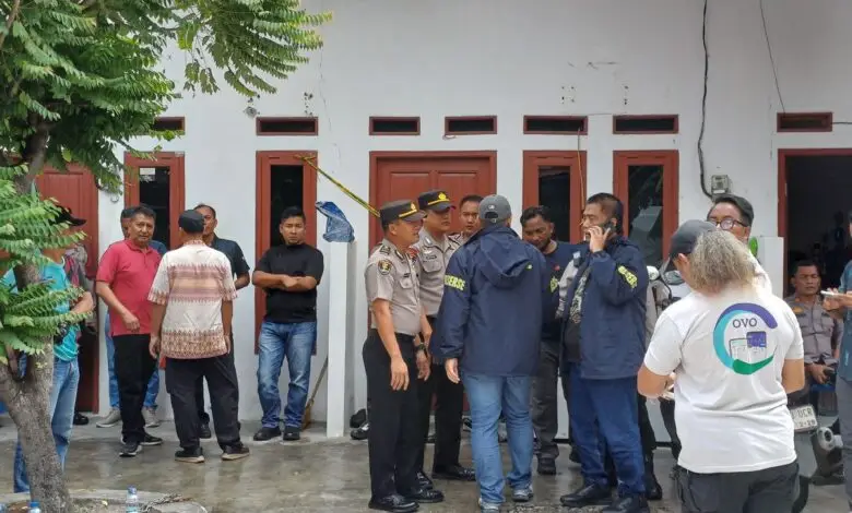 Rumah kontrakan di Jalan Warakas VIII, Gang 10, Tanjung Priok, Jakarta Utara tempat ditemukannya satu keluarga meninggal.  Foto : Ist