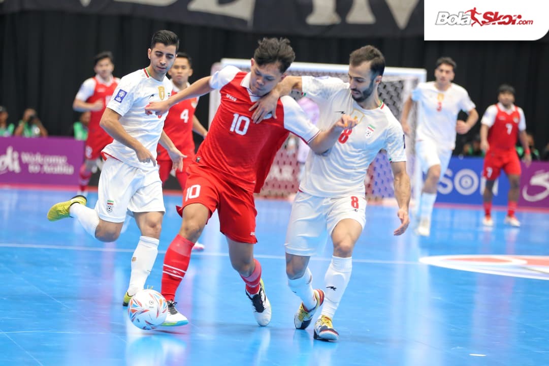 Laga final Piala Asia Futsal 2026 indonesia vs Iran. Foto : Ist