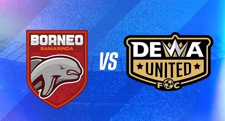 Laga Dewa United vs Borneo dimenangkan Dewa United 2-1. Foto : Ist
