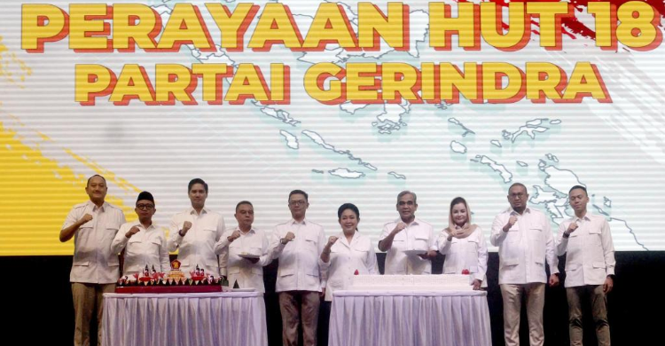Perayaan HUT Gerindra di Gedung DPR. Foto : Ist