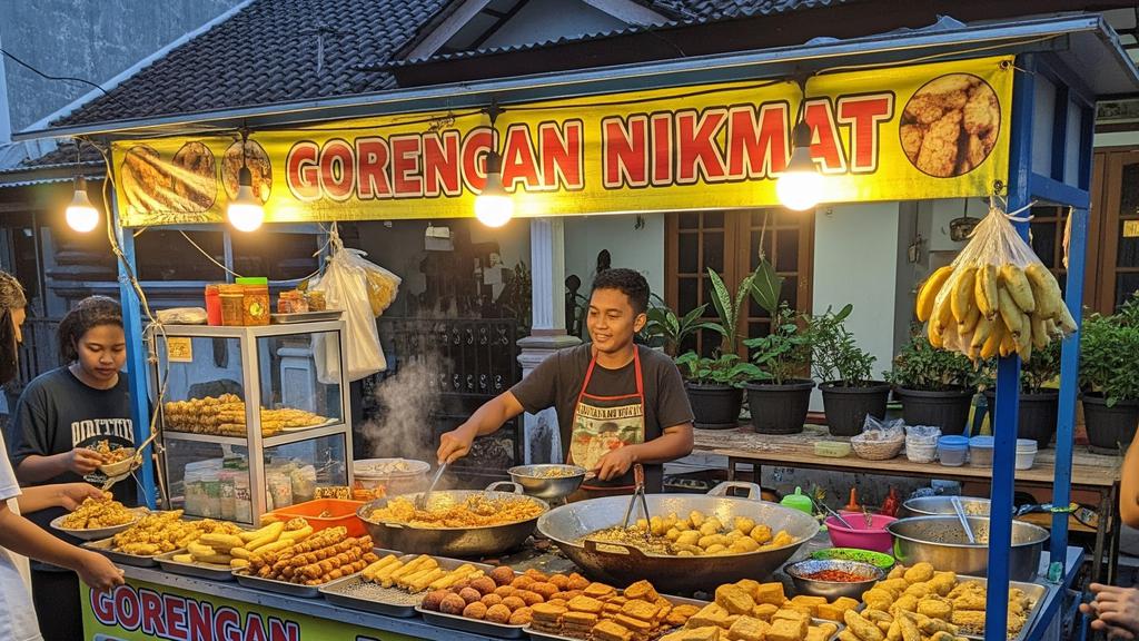 Warung gorengan. Foto : Ist