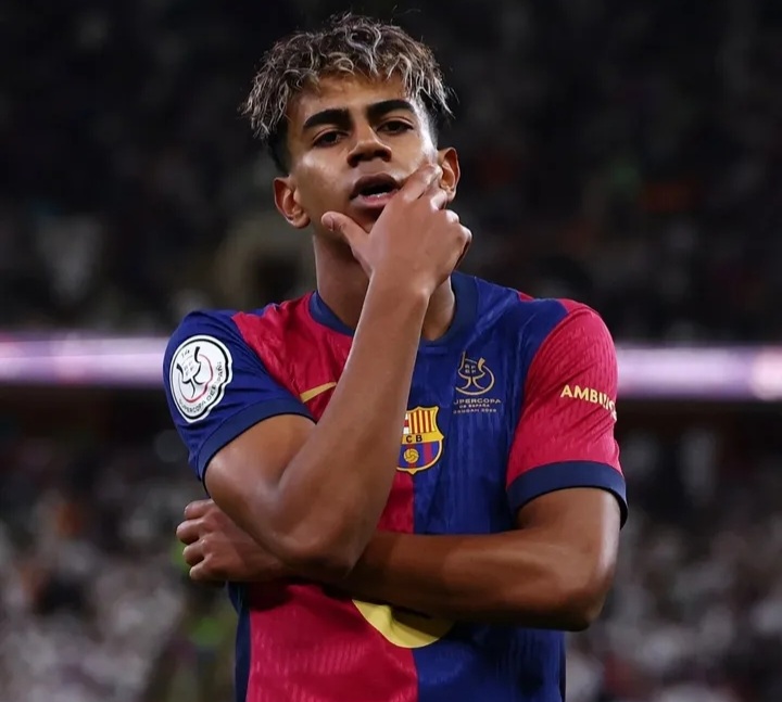 Salah satu bomber Barca Lamine Yamal. Foto : Ist