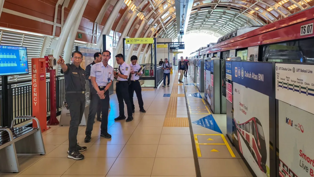 Stasiun LRT di Dukuh Atas. Foto : Ist