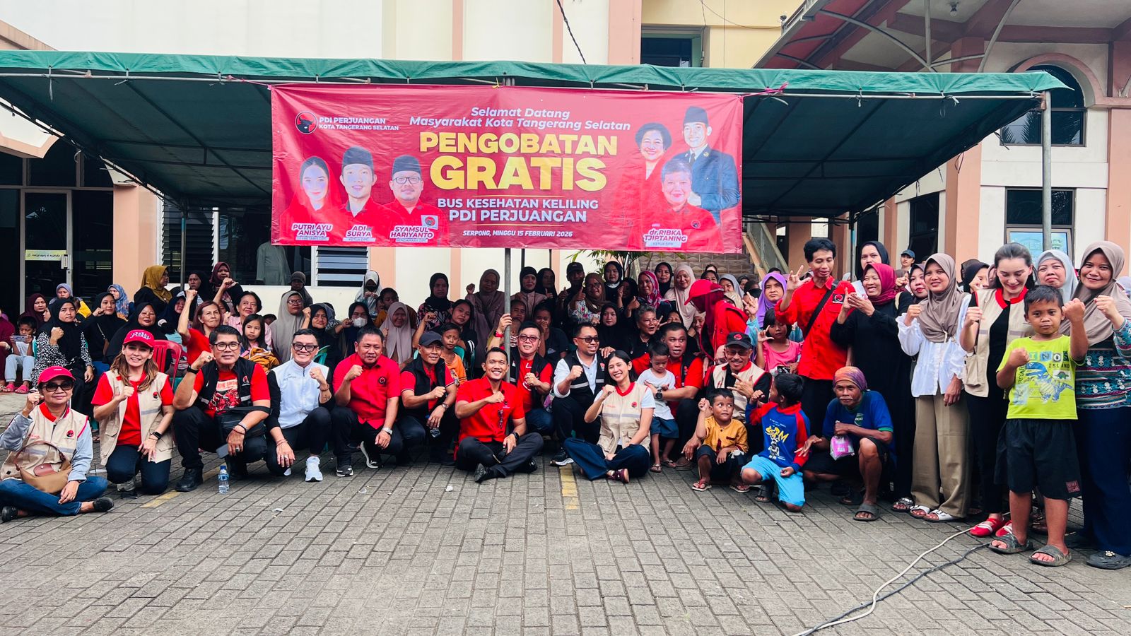 DPP PDI Perjuagan gelar cek kesehatan gratis di Kota Tangsel.