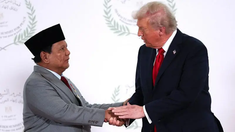 Pertemuan Presiden Prabowo dan Presiden AS Donald Trump beberapa bulan yang lalu. Foto ; Ist