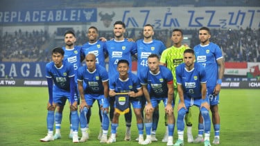 Skuad Persib siap redam ketangguan Malut United di GBLA. Foto : Ist